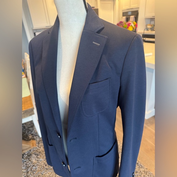 Tom Tailor Navy Blue Tailored Blazer Jacket Men’s Size Small – Modern Slim Fit - Picture 4 of 11